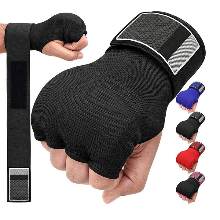 Premium MMA Half-Finger Boxing Gloves – Padded Foam Inner Gloves for Boxing, MMA, Muay Thai, Kickboxing, Taekwondo & Karate