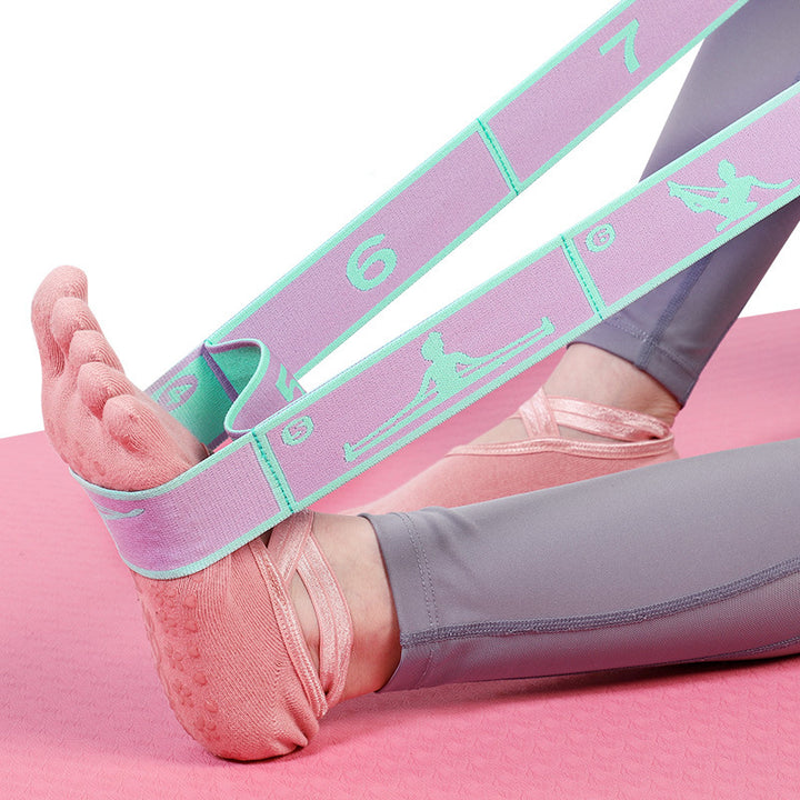 Hochwertiges Slimming Widerstandsband - Multifunktionaler Yoga-Dehngurt & Pilates-Gürtel, 8/9 Grid elastisches Trainingsband für Erwachsene, verstellbare Stärke & tragbares Design für Anfänger und Fitnessbegeisterte