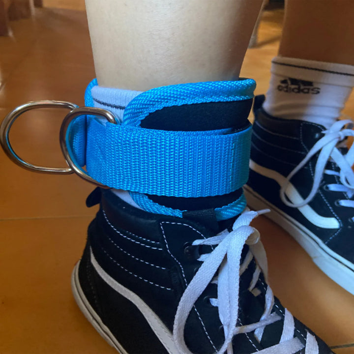 Premium Cable Ankle Straps – Double D-Ring Ankle Cuffs for Gym Workouts, Glutes & Legs Strength Training, Abductor Support,