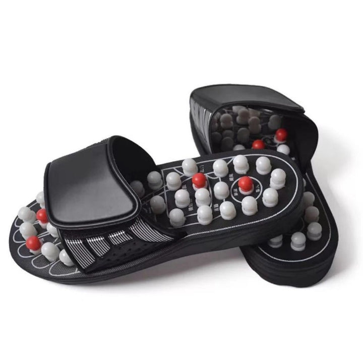 Premium Acupoint Massage Slippers for Foot Therapy | Unisex Rotating Foot Massager Sandals | Medical Acupressure Shoes for 
