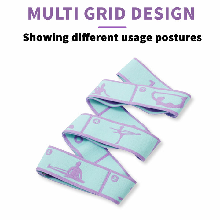 Hochwertiges Slimming Widerstandsband - Multifunktionaler Yoga-Dehngurt & Pilates-Gürtel, 8/9 Grid elastisches Trainingsband für Erwachsene, verstellbare Stärke & tragbares Design für Anfänger und Fitnessbegeisterte