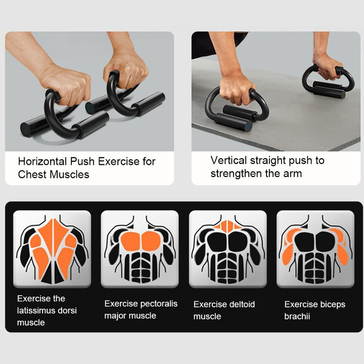 Premium Push-up Support Handles for Strength Training – Portable Exercise Equipment for Home Fitness, Ideal for Floor 