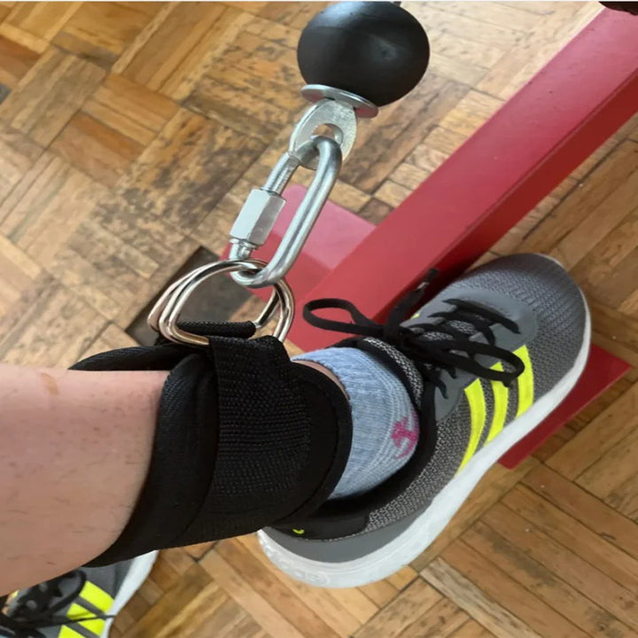 Premium Cable Ankle Straps – Double D-Ring Ankle Cuffs for Gym Workouts, Glutes & Legs Strength Training, Abductor Support,
