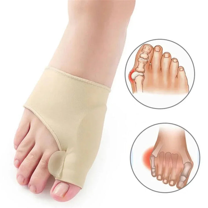 Premium Bunion Corrector Toe Separator - 2Pcs Hallux Valgus Orthotics, Soft Gel Comfort, Adjustable Fabric, Pain Relief for 