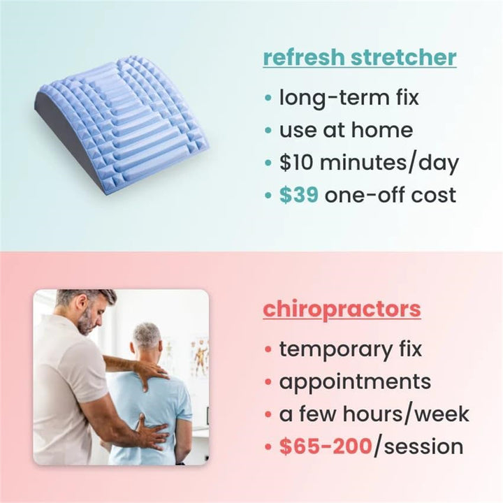 Premium Back and Neck Stretcher Pillow with Lumbar Support, Ergonomic Spinal Corrector for Posture Correction, Body Pain 