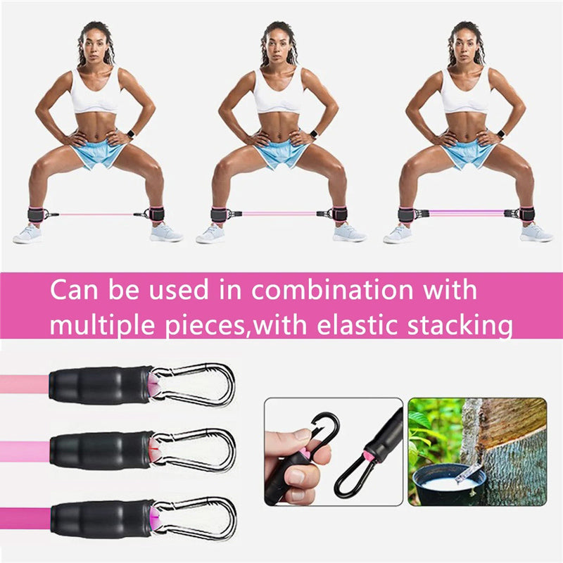 Premium Cable Ankle Straps – Double D-Ring Ankle Cuffs for Gym Workouts, Glutes & Legs Strength Training, Abductor Support,