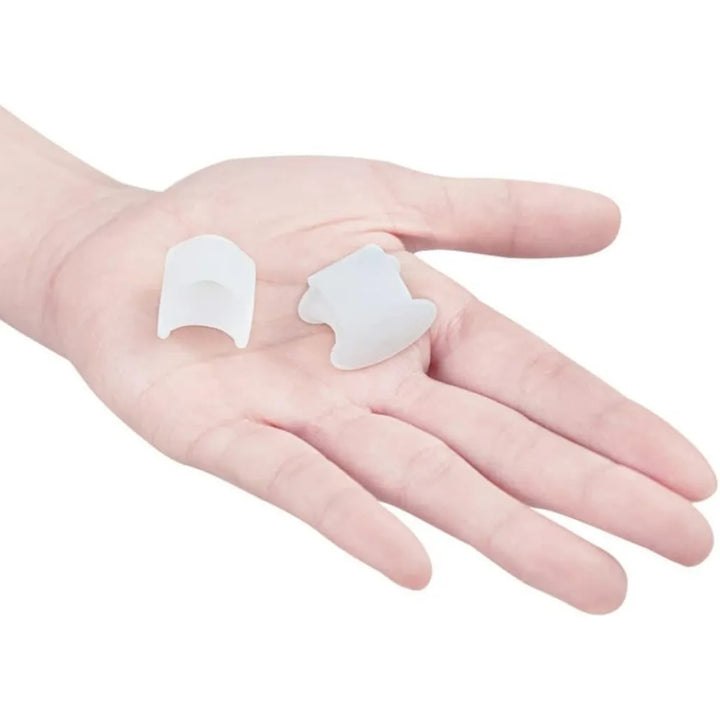 Premium Silicone Toe Separator - 2PCS Gel Bunion Corrector & Orthopedic Hallux Valgus Spacer for Foot Care, Pedicure, and 