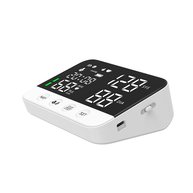 Premium Digital Upper Arm Blood Pressure Monitor – Accurate Sphygmomanometer, Full Automatic Pressurization & Decompression, 