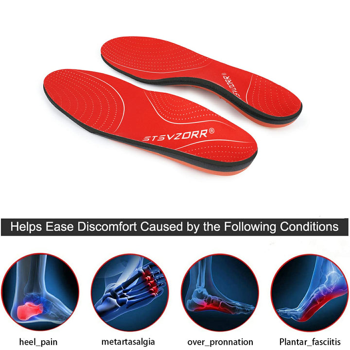 Premium Arch Support Orthotic Insoles – Pain Relief Inserts for Plantar Fasciitis, Flat Feet, and Heel Support, Ideal for
