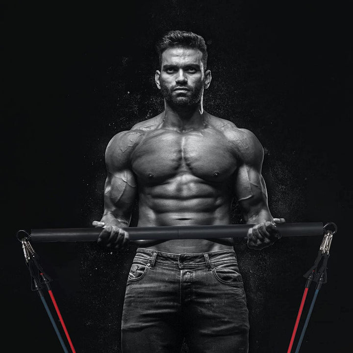Premium Pilates Stick – Adjustable Yoga Exercise Bar for Strength Training, Home Gym Kit, Muscle Workout Equipment,