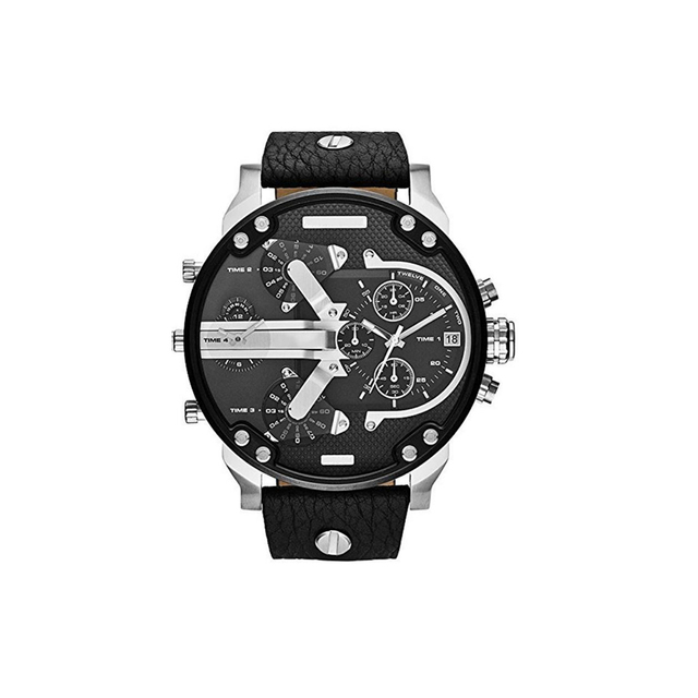 Premium Herren Sportuhr, Luxuriöse Edelstahl Analog Quarz, Modisches Casual- & Business-Design, Großes Ziffernblatt, Kalenderfunktion, Elegantes Geschenk für Männer
