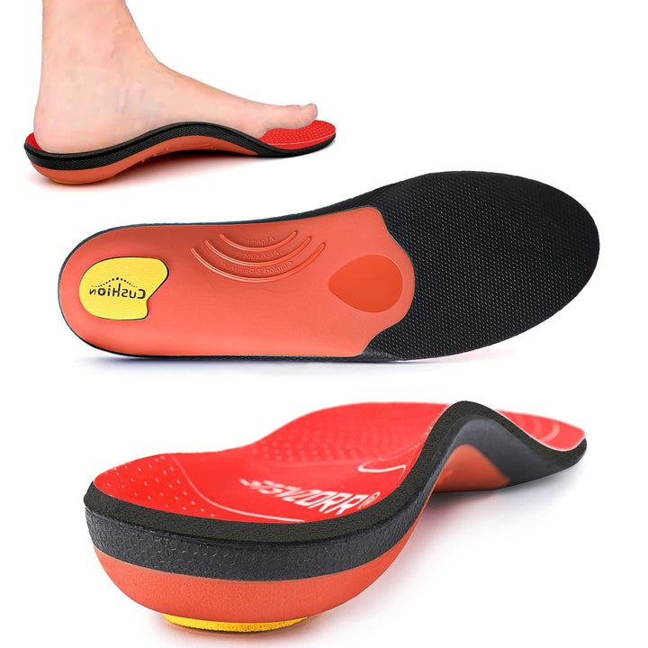 Premium Arch Support Orthotic Insoles – Pain Relief Inserts for Plantar Fasciitis, Flat Feet, and Heel Support, Ideal for