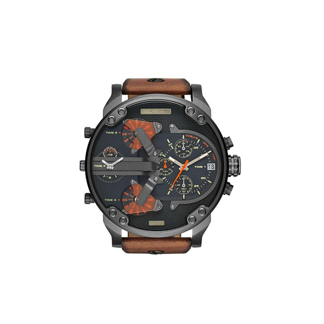 Premium Herren Sportuhr, Luxuriöse Edelstahl Analog Quarz, Modisches Casual- & Business-Design, Großes Ziffernblatt, Kalenderfunktion, Elegantes Geschenk für Männer