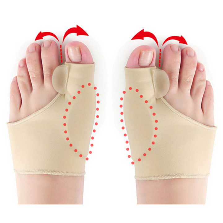 Premium Bunion Corrector Toe Separator - 2Pcs Hallux Valgus Orthotics, Soft Gel Comfort, Adjustable Fabric, Pain Relief for 
