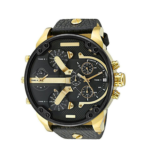 Premium Herren Sportuhr, Luxuriöse Edelstahl Analog Quarz, Modisches Casual- & Business-Design, Großes Ziffernblatt, Kalenderfunktion, Elegantes Geschenk für Männer