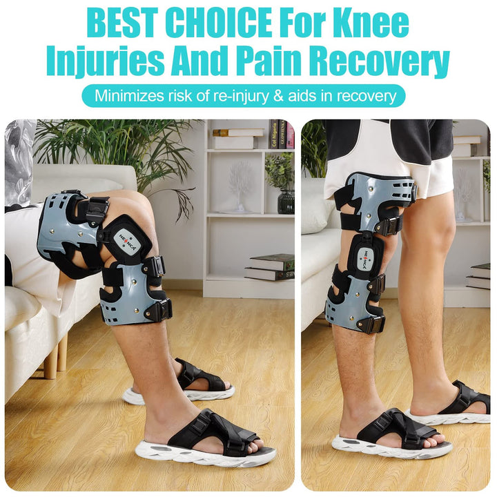 Premium Unloader Knee Brace for Arthritis Pain Relief, Osteoarthritis Support, Adjustable ROM Stabilizer, Post-Surgical 