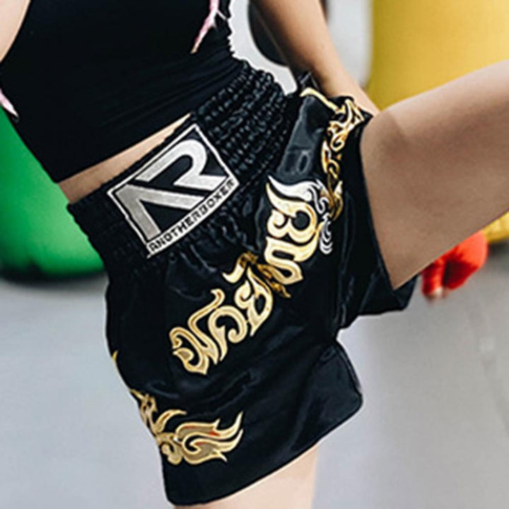 Premium Muay Thai Kickboxing Shorts – Unisex Martial Arts Training Pants, High Elasticity, Breathable with Cord Design for