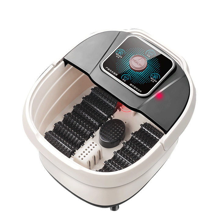Premium Foot Spa Bath Massager with Heat, 12 Rollers, Digital Control, Pedicure Stone for Acupressure Shiatsu Massage, Foot  