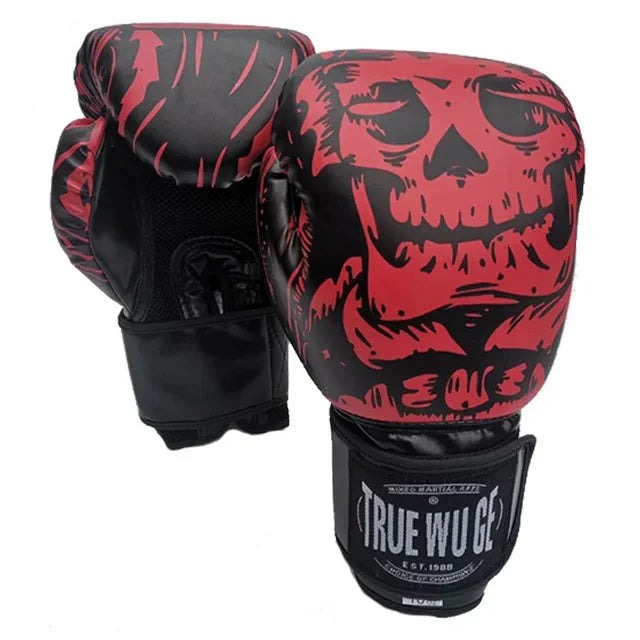 Premium PU Leather Boxing Gloves – Durable Training Gloves for Professional Fitness, Sparring, and Sandbag Work, Available in