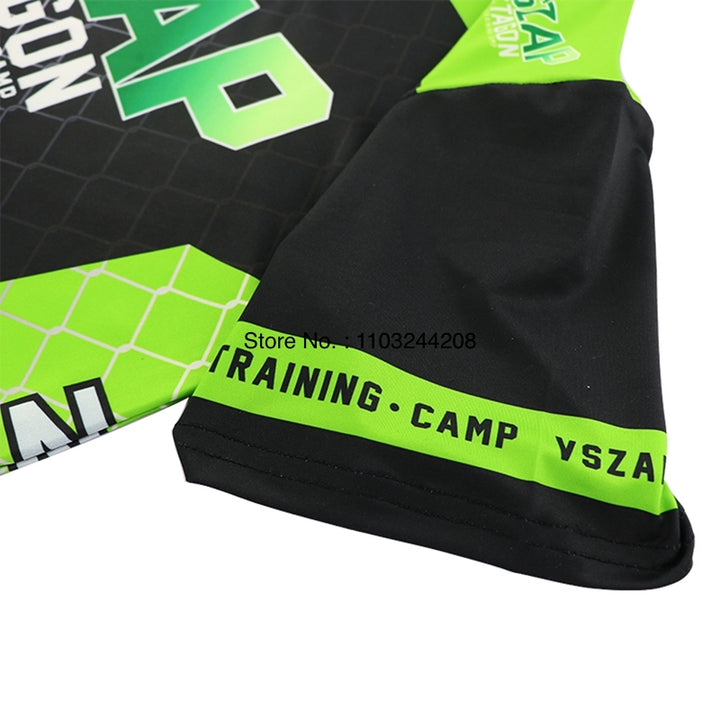 Premium MMA Boxing Training Set – UFC Fighting Suit for Men, Women & Children, Breathable Quick Dry Short Sleeve Sports Wear