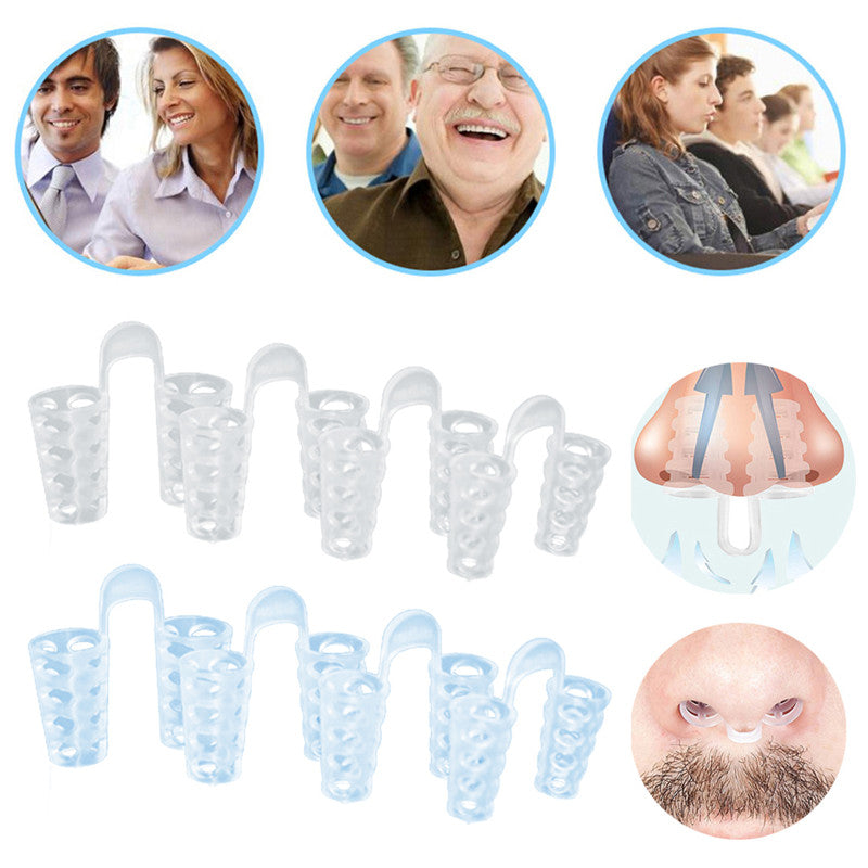 Premium Anti-Snoring Nasal Dilators (4PCS) for Easy Breathing & Sleep Quality Improvement – Comfortable Silicone Design
