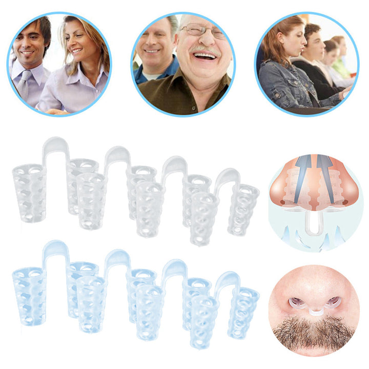 Premium Anti-Snoring Nasal Dilators (4PCS) for Easy Breathing & Sleep Quality Improvement – Comfortable Silicone Design