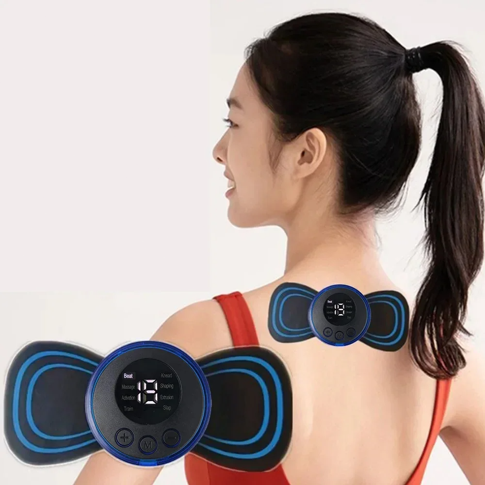 Premium Electric EMS Foot Massager - Rechargeable Pulse Muscle Stimulator with Remote Control, 8 Modes, 19 Intensity Levels
