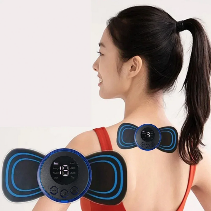 Premium Electric EMS Foot Massager - Rechargeable Pulse Muscle Stimulator with Remote Control, 8 Modes, 19 Intensity Levels