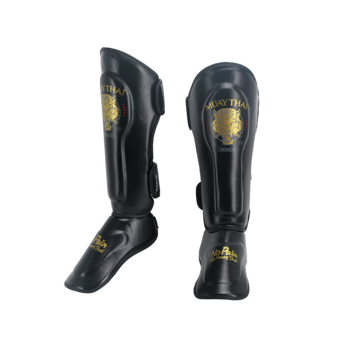 Premium Sanda Leg Protectors – Instep Boxing Foot Guards, Thai Boxing Gaiters, Leg Sleeves for Fighting & Combat Sports