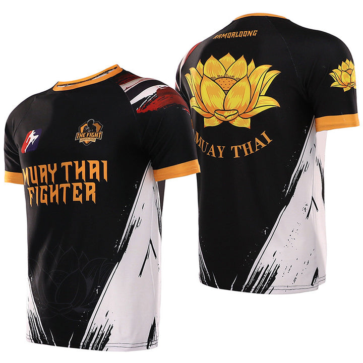 Premium MMA Boxing Training Set – UFC Fighting Suit for Men, Women & Children, Breathable Quick Dry Short Sleeve Sports Wear
