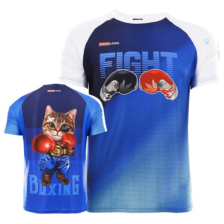 Premium MMA Boxing Training Set – UFC Fighting Suit for Men, Women & Children, Breathable Quick Dry Short Sleeve Sports Wear