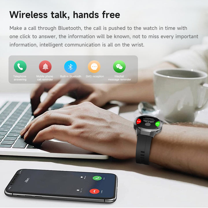 Premium AMOLED Smartwatch with AI, Bluetooth Calling, 100+ Sports Modes, IP68 Waterproof, Prayer Alerts, Health & Fitness 