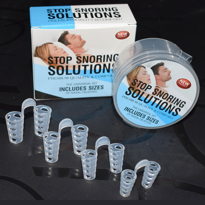 Premium Anti-Snoring Nasal Dilators (4PCS) for Easy Breathing & Sleep Quality Improvement – Comfortable Silicone Design