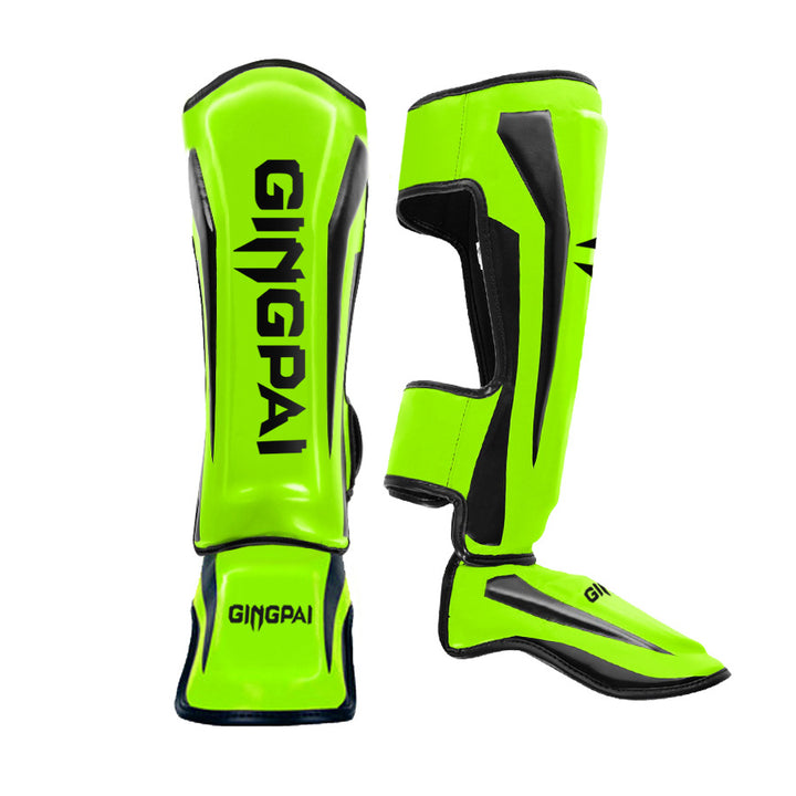 Premium Muay Thai Leg Protectors – High Quality Sanda Fighting Combo with Thickened Back Guard, Durable Leg Guards 