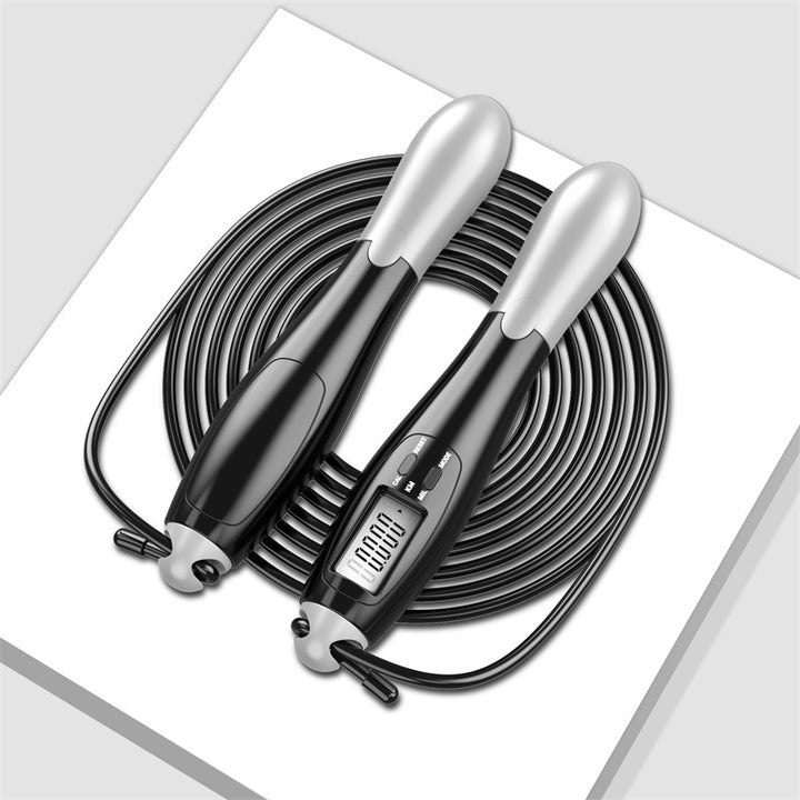 Premium Cordless Electronic Jumping Rope with LCD Screen – Smart Skipping Rope with Calorie & Jump Counter, Digital Timer for