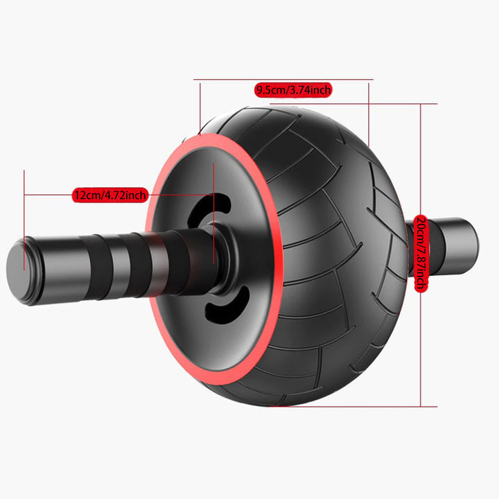 Premium Single-Wheel Ab Roller for Core & Abdominal Muscle Training - Mute, Rubber Wheel for Home Exercise & Bodybuilding, 