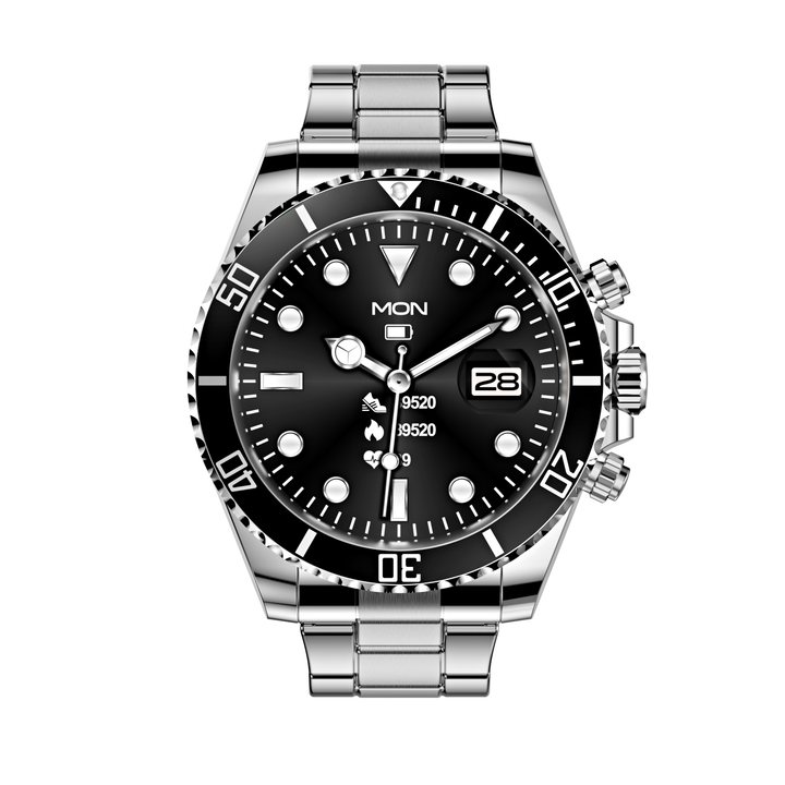 Premium Men's Sport Watch, Luxury Stainless Steel Analog Quartz, Fashionable Casual & Business Design, Large Dial, Calendar 