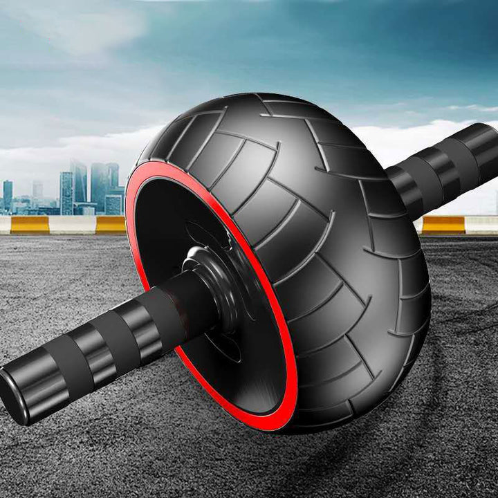 Premium Single-Wheel Ab Roller for Core & Abdominal Muscle Training - Mute, Rubber Wheel for Home Exercise & Bodybuilding, 